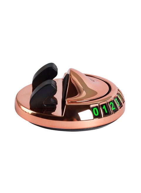 Car Instrument Panel, Mobile Phone Bracket, Center Console, Stick-on Multifunctional 360 ° Rotating Temporary Parking Number Plate-Color:Q8 Car Number Plate [gold] Large Size
