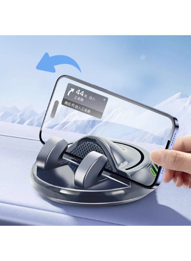 Car Instrument Panel, Mobile Phone Bracket, Center Console, Stick-on Multifunctional 360 ° Rotating Temporary Parking Number Plate-Color:Q8 Car Number Plate [gold] Large Size