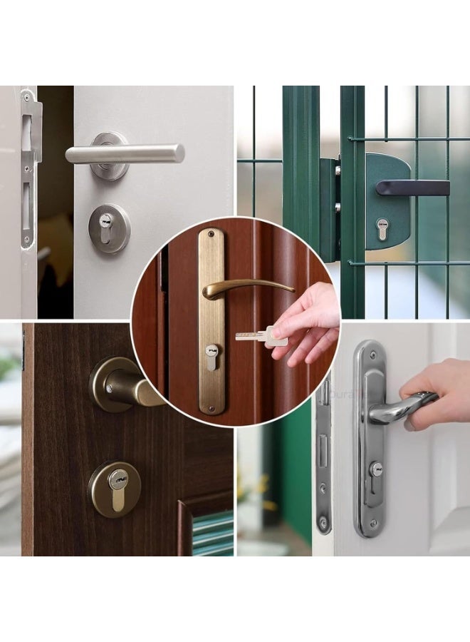 AL ARQAM Door Lock Cylinder 70mm with 3 Computer Keys Lock Anti-Rust Suitable For Wooden Doors, Aluminum Doors - Image 3