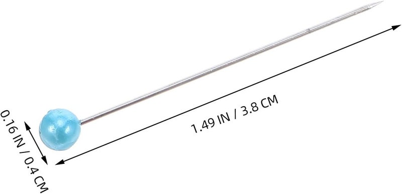 BESTonZON Pearlized Colored Plastic Headpins 4x38mm Straight Pins for Fabric Quilting Dressmaking DIY Crafts 600pcs Box Set - Image 2