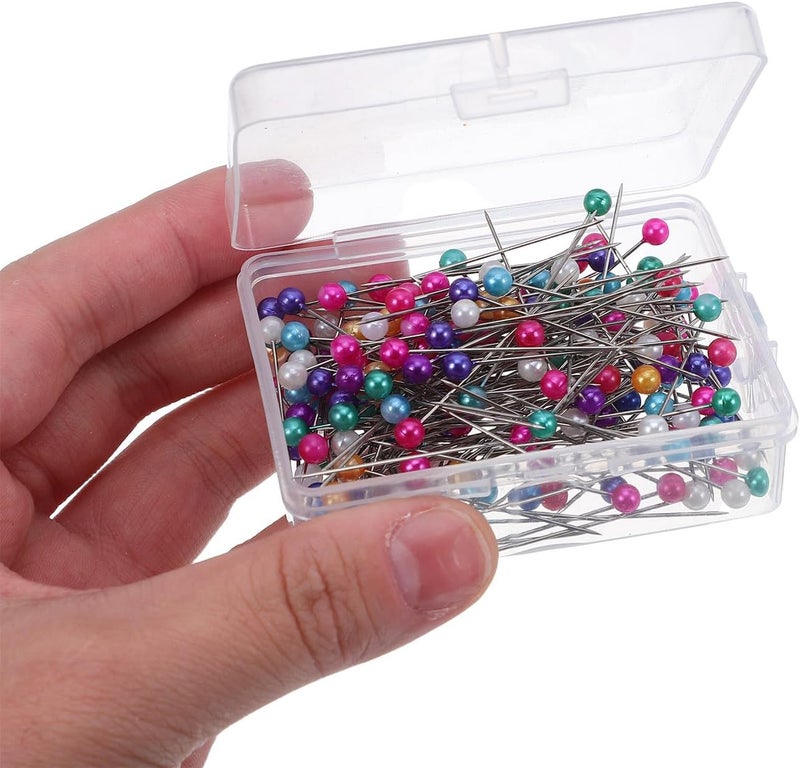 BESTonZON Pearlized Colored Plastic Headpins 4x38mm Straight Pins for Fabric Quilting Dressmaking DIY Crafts 600pcs Box Set - Image 4