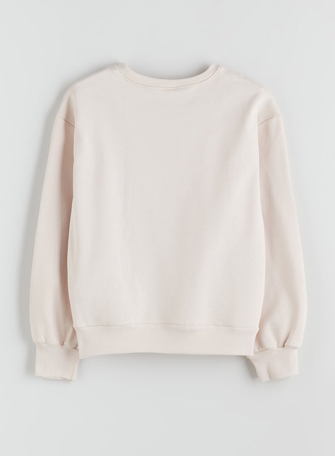 ال سي وايكيكي طقم من قطعتين سويتر بناتي بياقة دائرية - Image 3