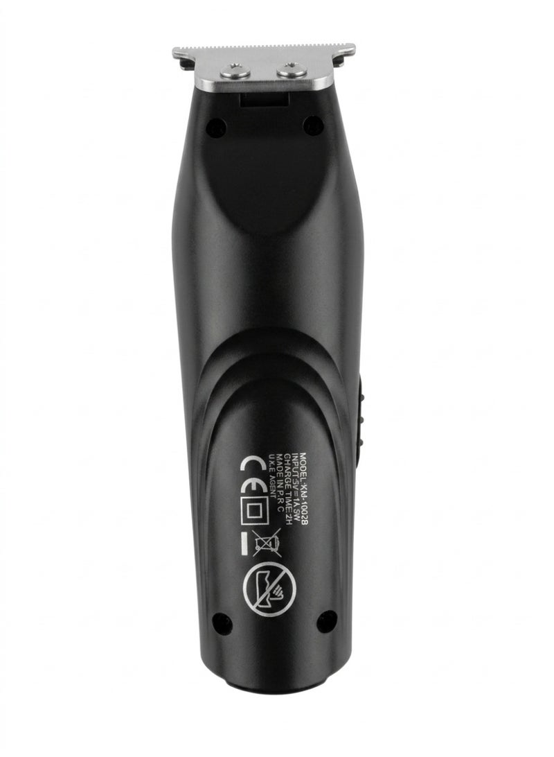 kemei trimmer Kemei Professional Hair Trimmer with LCD Display, USB Rechargeable Hair Styling Kit with 3 Cutting Guides, Black - Image 3