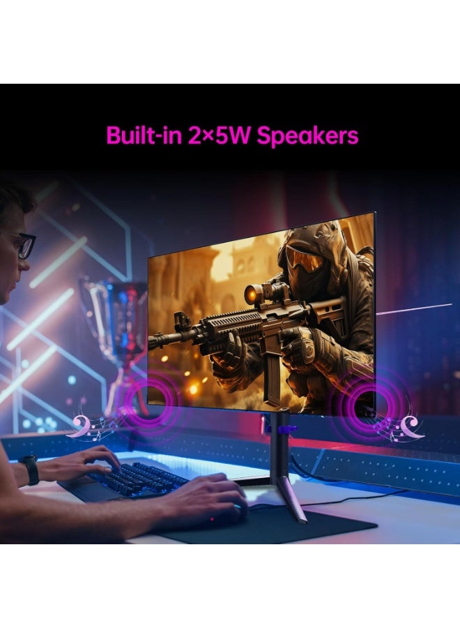 KTC 27 Inch G27P6 OLED Gaming Monitor - 240hz 0.03ms GTG, QHD(2560 * 1440P), Type-C 65WDP1.4HDMI2.0\USB-C 3.0, Built-in Speakers, 1.5M:1 Contrast Ratio, 136% sRGB, Vesa, PC Monitor for Gaming Movie Office - Image 4