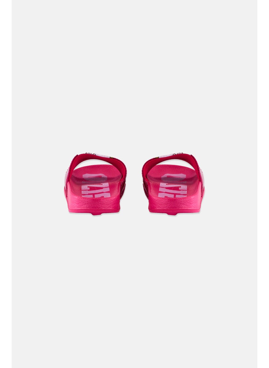 Gremlins Kids Girl Gizmo Slip On Slides, Pink  - Image 2