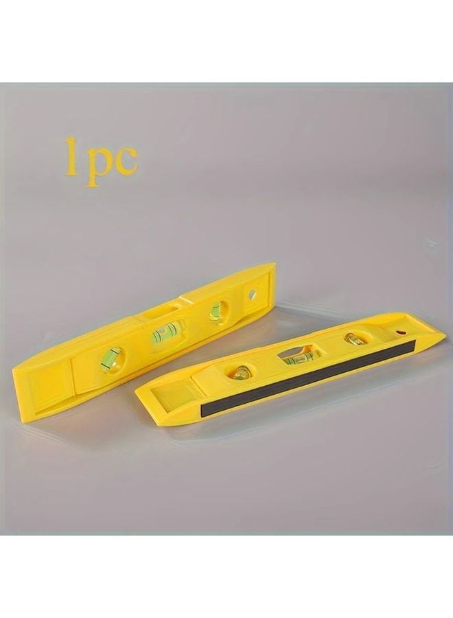 3 in 1 Magnetic Spirit Level Professional Precision Tool Yellow Alloy Beam - Image 5