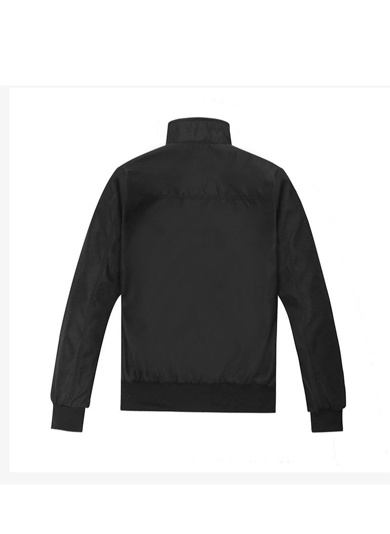 Generic Zip Closure Slim Fit Jacket Black EU Sizie  - Image 2