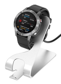 Y&D Charger Stand Dock Compatible with for Garmin Fenix 5 5S 5X Plus 6 6S 6X Pro 7 7S 7X, Forerunner 45 45S 245 Music, Vivoactive 3 4 4S, Approach S40 S60 S12, Venu Sq 2 2S (Silver)  - Image 1