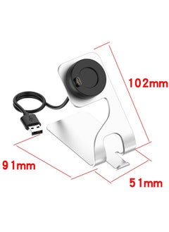 Y&D Charger Stand Dock Compatible with for Garmin Fenix 5 5S 5X Plus 6 6S 6X Pro 7 7S 7X, Forerunner 45 45S 245 Music, Vivoactive 3 4 4S, Approach S40 S60 S12, Venu Sq 2 2S (Silver)  - Image 4