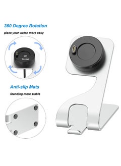 Y&D Charger Stand Dock Compatible with for Garmin Fenix 5 5S 5X Plus 6 6S 6X Pro 7 7S 7X, Forerunner 45 45S 245 Music, Vivoactive 3 4 4S, Approach S40 S60 S12, Venu Sq 2 2S (Silver)  - Image 5