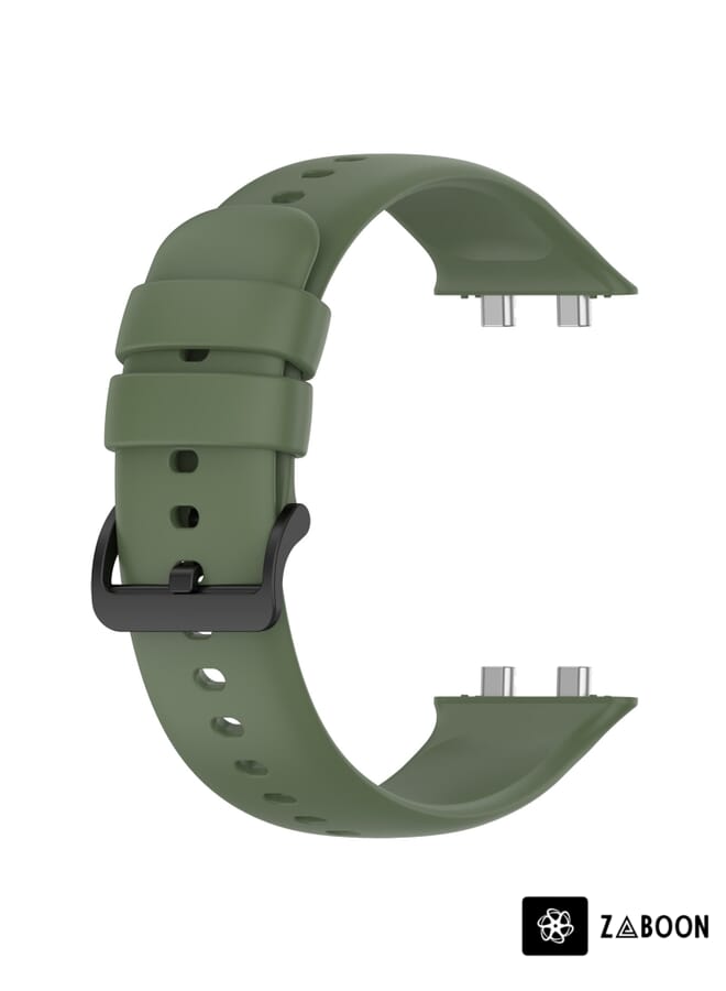 Zaboon OPPO Watch 3 Solid Color Soft Silicone Watch Band - Image 2