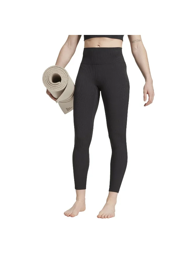 adidas Adidas All Me Rib L Black Tights (7/8) Tights For Women