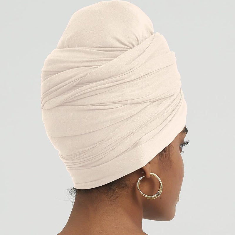corciova Linen Long Soft Head Wrap Turban Headband for Black Women Two Way Stretch Fashion African Head Covering Jersey Hijab Scarf - Image 5