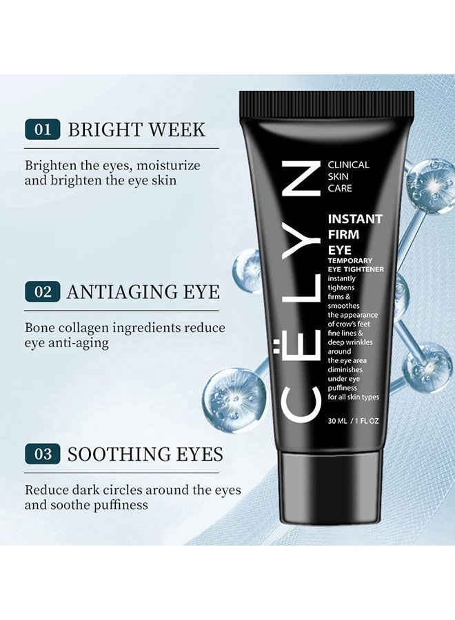 Celyn Instant FIRM Temporary Eye Tightener, Wrinkle Eye Care Temporary Eye Bags Removal Eyes Cream Eye Cream Eye Firming Eye Lifting Firming Eye Bag Removal Dark Circles Temporary Eye Tightener Eye Cream Eye Cream For Puffiness And Bags U 30ML - Image 3