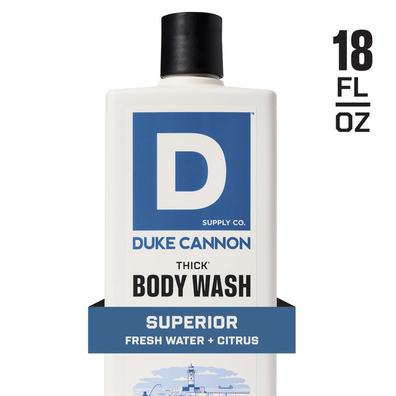 Duke Cannon Supply Co. Duke Cannon Thick Body Wash - Superior, Menâ€™s Premium Body Wash, Deep Clean, Refreshing Scent, Large 18oz Bottle, Sulfate-Free, Moisturizing Formula (3 Pack) - Image 5