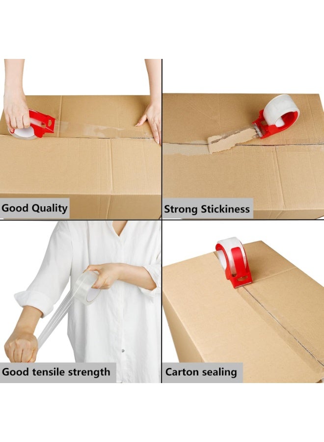 NIIMBOT 2-Pack Clear Packing Tape with Dispenser -2.7mil x 1.88" x 55Y Heavy Duty Packing Tape Transparent Packing Tape for Moving Boxes-Moving Tape Strong Adhesive Packaging Tape - Image 4