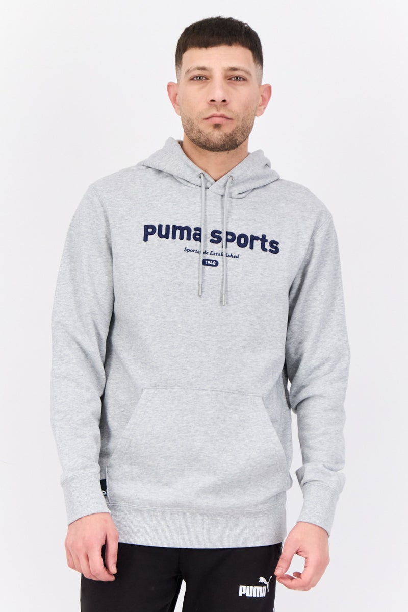 PUMA Men Sportswear Fit Long Sleeve Outdoor Hoodie, Grey  - Image 1