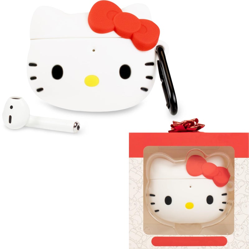iFace x Sanrio Licensed Series [ Compatible with AirPods 1/2] TPU Protective Cover [Carabiner Clip Included] [Wireless Charging Compatible] - Hello Kitty - Image 1