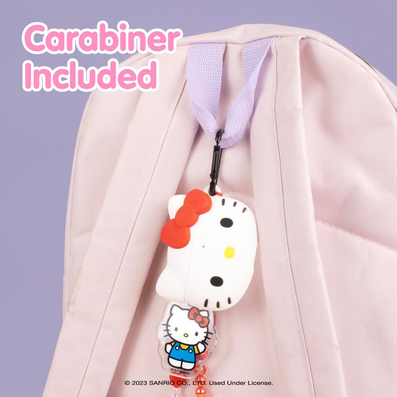 iFace x Sanrio Licensed Series [ Compatible with AirPods 1/2] TPU Protective Cover [Carabiner Clip Included] [Wireless Charging Compatible] - Hello Kitty - Image 4