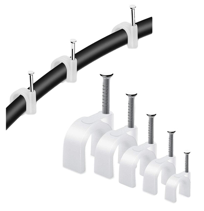 Circle Cable Clip With Steel Nail 8 mm - 25 pcs - Image 4