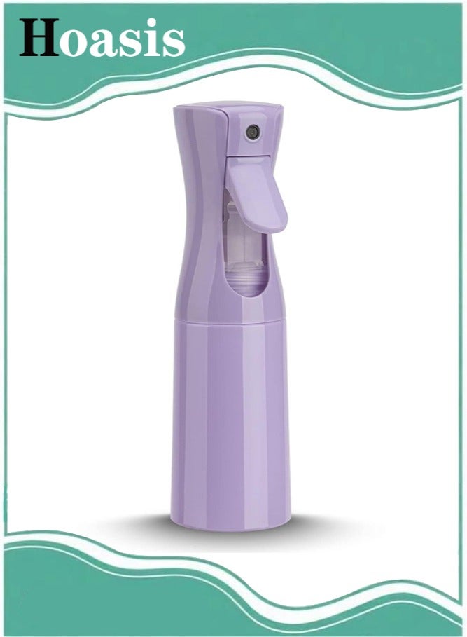 Hoasis Continuous Spray Bottle, 200ml Hair Mister Spray Bottle, Fine Mist Water Spray Bottle for Salons,Barber, Plants, Skin Care, Cleaning (Purple) - Image 1