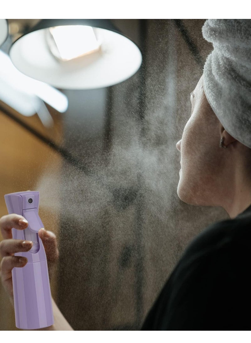 Hoasis Continuous Spray Bottle, 200ml Hair Mister Spray Bottle, Fine Mist Water Spray Bottle for Salons,Barber, Plants, Skin Care, Cleaning (Purple) - Image 4