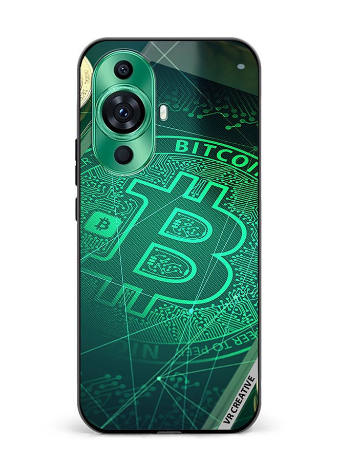 VR CREATIVE Protective Case Cover For Huawei nova 11 Bitcoin Design Multicolour - Image 1