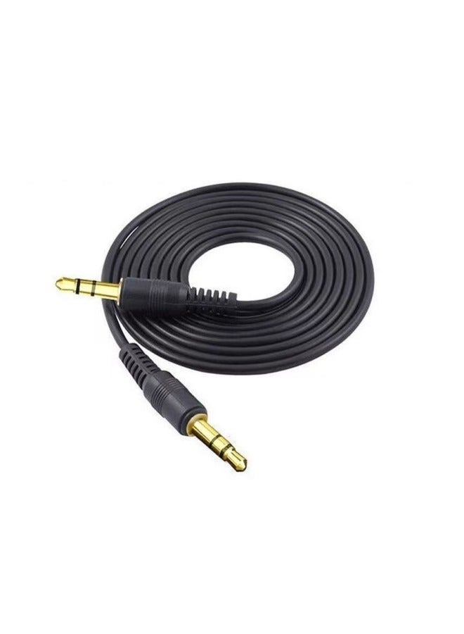 Male To Male Aux Cable 1M Black - Image 2