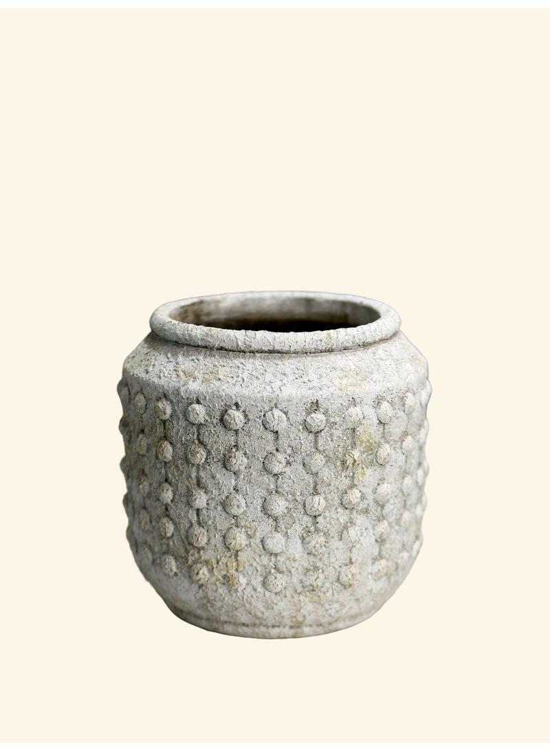 أصيص نباتات أسمنتي عصري (30×30 سم) – أصيص ديكور بملمس بارز للاستخدام الداخلي والخارجي - Image 3