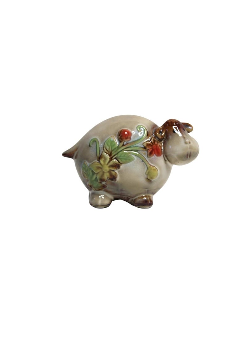 Wonderland Wonderland (Set of 2 Vintage Decorative Items for Home - Brawny and Charming Ceramic Cow & Bull Showpiece Decoration Items for Home Garden, Living Room, Home Décor  - Image 4