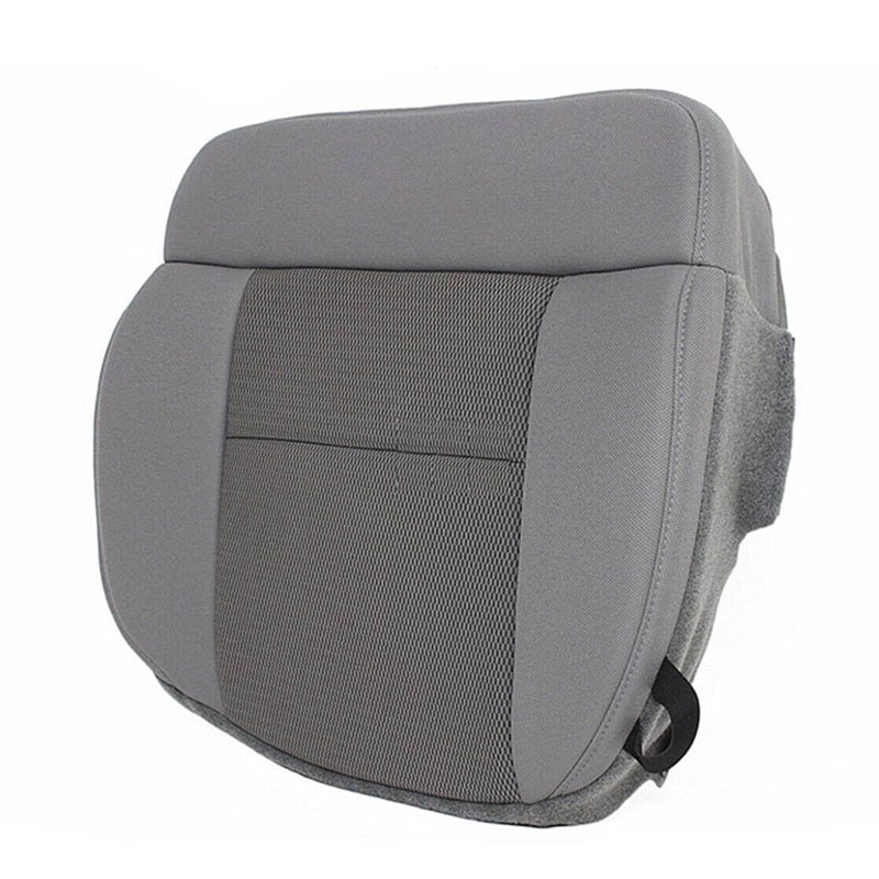 NLQR Front Driver Side Bottom Replacement Seat Cover Cloth Flint Gray #PE or NE Compatible with Ford F150 2004 2005 2006 2007 2008 - Image 1