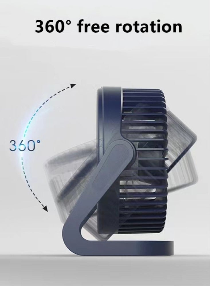 Kutis 1-Piece Vertical Rechargeable Fan With 2 Speed Settings ABS White 20x19 cm - Image 3
