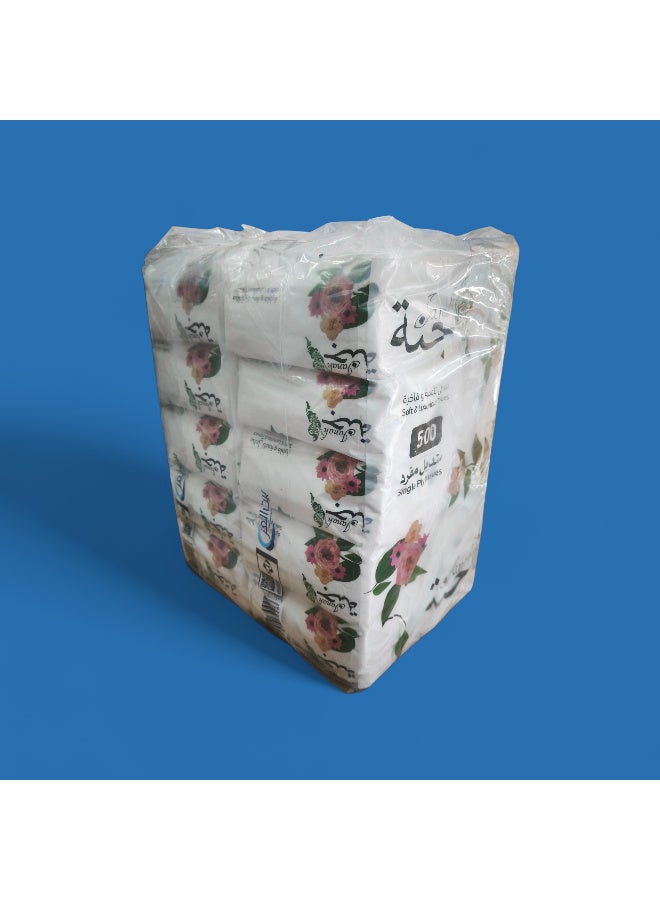 20 Packs of 500 Soft and Luxurious Tissues for Home or Office