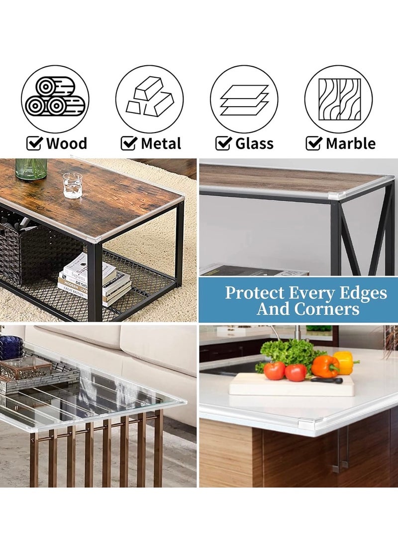 CleanWave - The Pure Effect Clear Edge Protector Strip (1pc, 100cm) – Baby Proofing Silicone Corner Guard for Tables, Cabinets, Cribs – Thick, Durable & Transparent with Strong Adhesive Tape – Child Safety Bumper  - Image 3