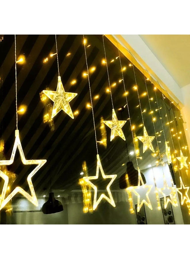 LED Star Lights, Curtain String Lights, Waterproof Fairy Lights - Image 1