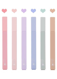 Depend Highlighter Pens Pastel Colors Chisel Tip Marker Pen 6 Pieces Assorted Gel Highlighters Set No Bleed Dry Fast Easy to Hold for Journal Bible Planner Notes School Office Supplies  - Image 1