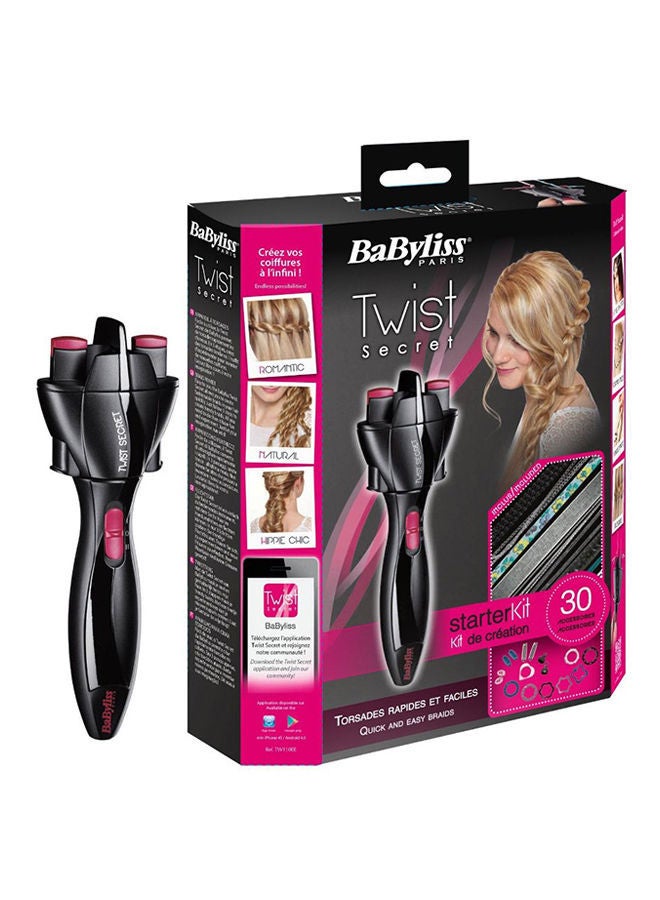 NIBEMINENT Automatic Hair Twister Black/Pink