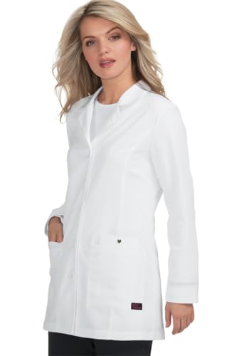 KOI Betsey Johnson B400 Marigold Lab Coat (White, Small) - Image 1