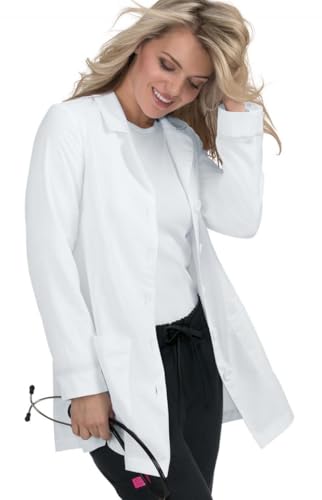 KOI Betsey Johnson B400 Marigold Lab Coat (White, Small) - Image 4