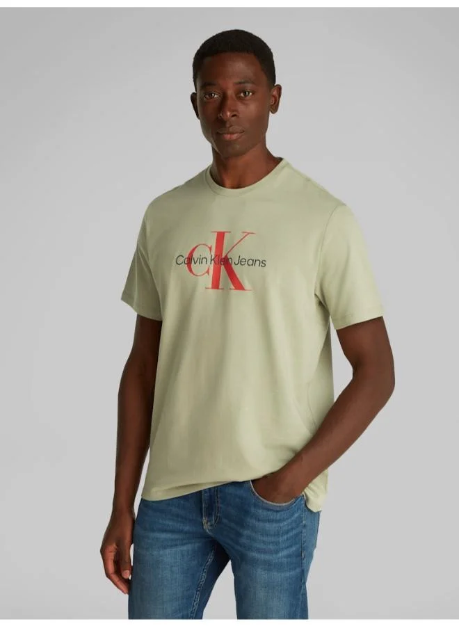 Calvin Klein Jeans Logo Print Crew Neck T-Shirt