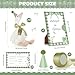 giftlyze One Silly Goose Birthday Decoration 10 Sets 12 Inch Soft Goose Stuffed Animal Hat Adoption Cards with Wood Table Decor Adopt Birthday GiftsGreen - Image 4