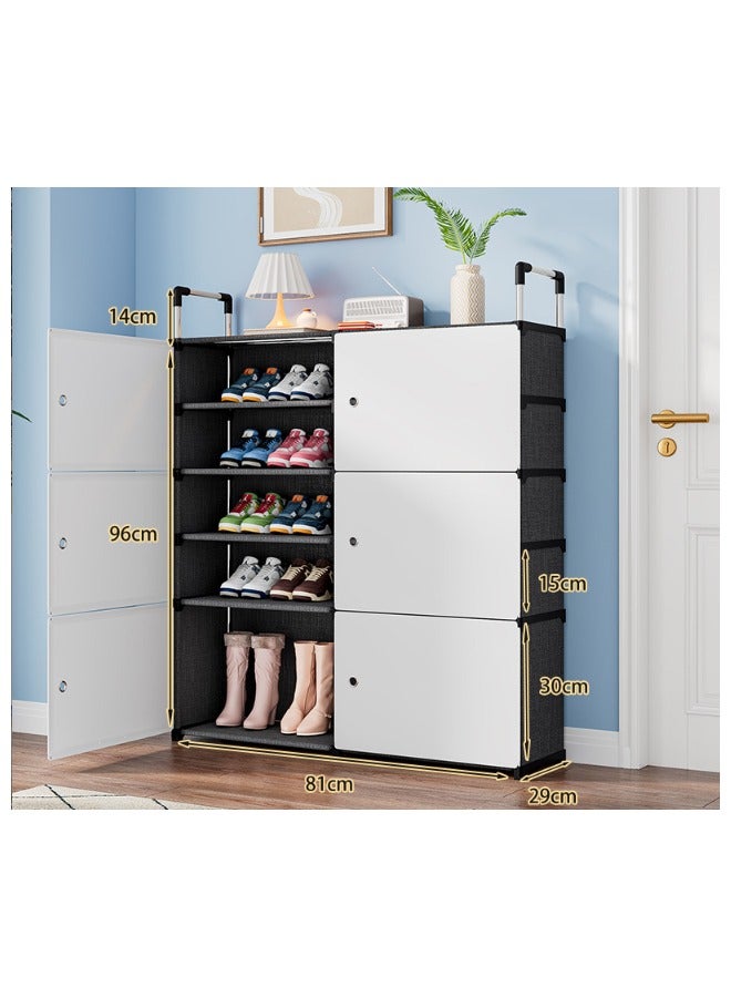 خزانة أحذية قابلة للطي بخمس طبقات وعشر شبكات، خزانة أحذية فاخرة وخفيفة الوزن، خزانة أحذية جميلة - Image 1