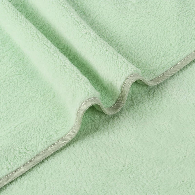 BRODLOOM BRODLOOM Cute Kids Cotton Bath Towel 250 GSM Large Size Super Soft Absorbent QuickDry Gentle on Skin Perfect for Bath Travelling Pool or Beach Size 43 X 23 Inch Mint Green  - Image 4