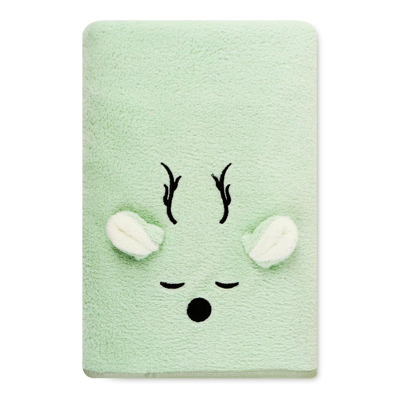 BRODLOOM BRODLOOM Cute Kids Cotton Bath Towel 250 GSM Large Size Super Soft Absorbent QuickDry Gentle on Skin Perfect for Bath Travelling Pool or Beach Size 43 X 23 Inch Mint Green  - Image 2
