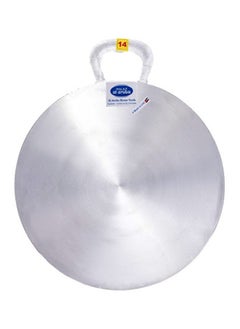 Aroba Aluminium Arabic Tawa/Roti Pan/Ragag Maker Silver 14inch  - Image 2