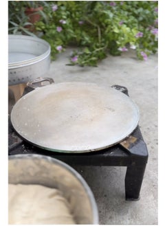 Aroba Aluminium Arabic Tawa/Roti Pan/Ragag Maker Silver 14inch  - Image 3