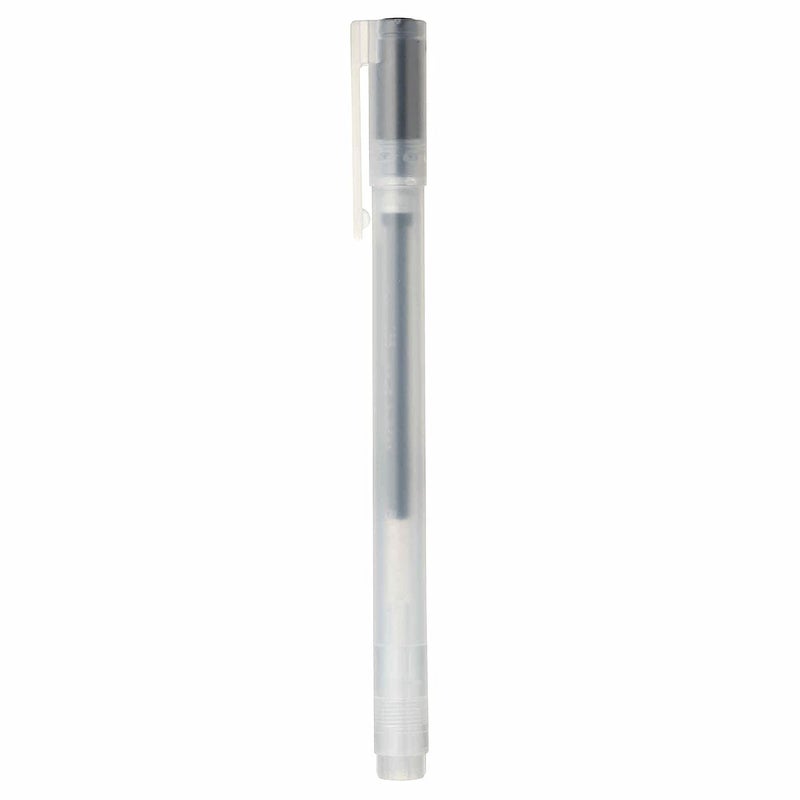 MUJI مجموعة أقلام حبر جل من موجي، نوع غطاء، 10 قطع، حجم رأس 0.38 مم، أسود - Image 2