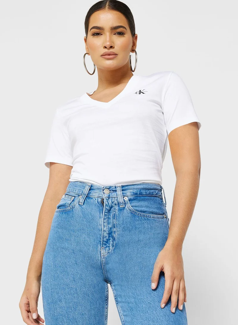 Calvin Klein Jeans V-Neck Logo T-Shirt