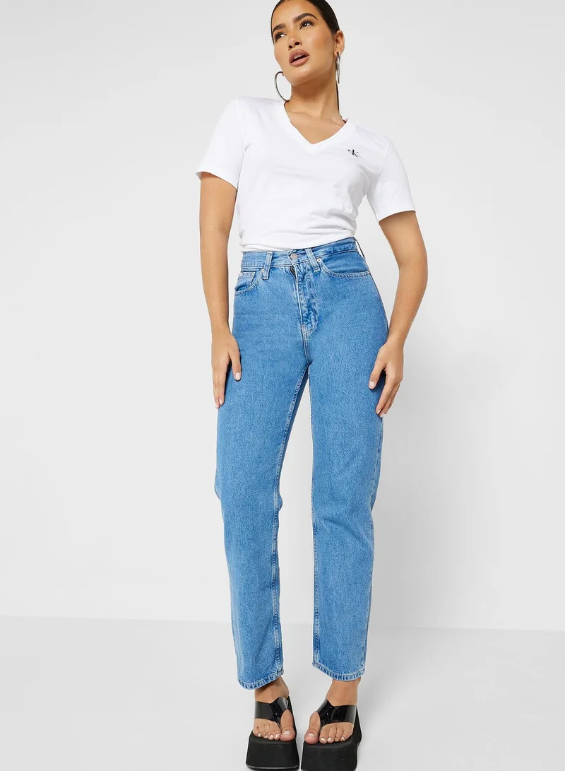 Calvin Klein Jeans V-Neck Logo T-Shirt