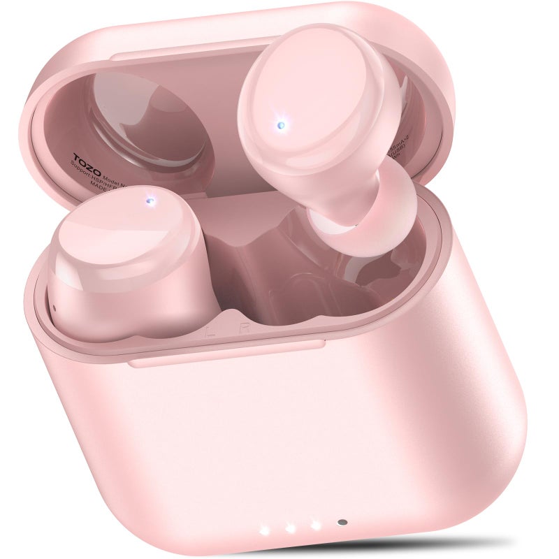 TOZO T6 Ergonomic Edition Wireless Earbuds Bluetooth 5.3 Headphones, Ergonomic Design in Ear Headset, 50Hrs Playtime with Wireless Charging Case, APP EQ Customisable, IPX8 Waterproof, 2024 Version - Image 1